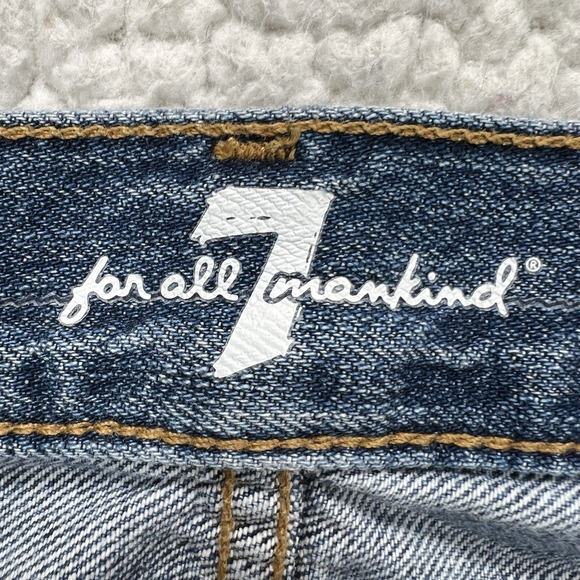 7 For All Mankind Paxtyn Men's Jeans 31x29 Slim Skinny Distressed Denim Grunge - Picture 9 of 15